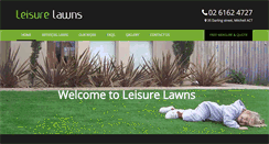 Desktop Screenshot of leisurelawns.com.au